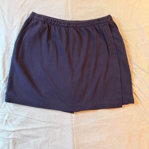 Lands' End Dark Navy Blue Skort Country Club Casual